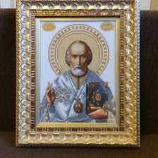 Работа «Икона бисером Николай»