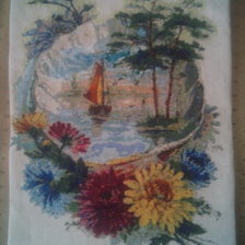 Работа «Южный пейзаж в ракушке»