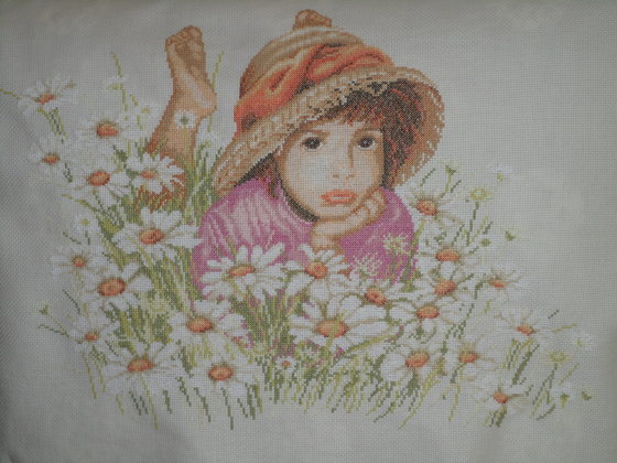 Работа «Дівчинка в ромашках»