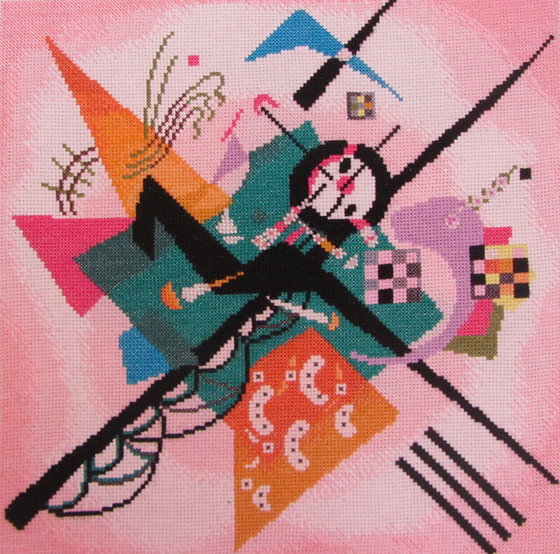 Работа «по мотивам картины Кандинского "Чёрные линии".»