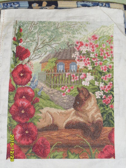 Работа «Отдых под мальвой»