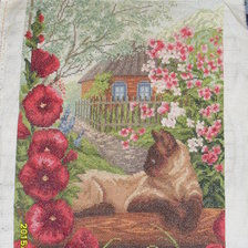 Работа «Отдых под мальвой»