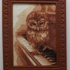 Работа «Совёнок на клавишах.»