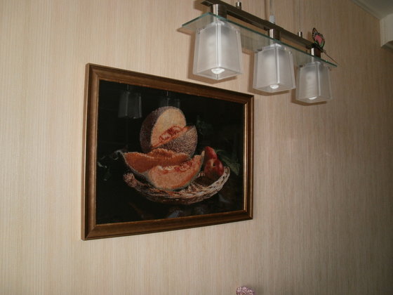 Работа «дыня с персиками»