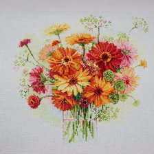 Работа «Акварельные герберы»