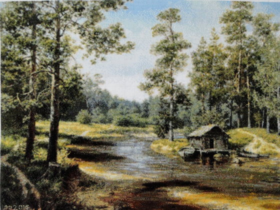 Работа «Приют охотника. Лето»