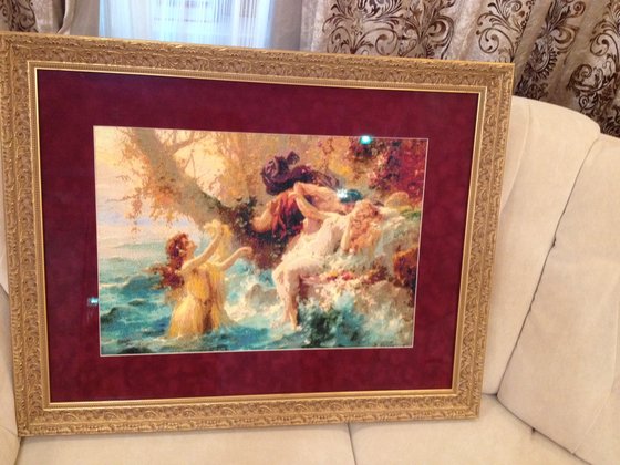 Работа «Сатир и нимфы»