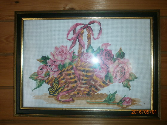 Работа «Корзина роз»