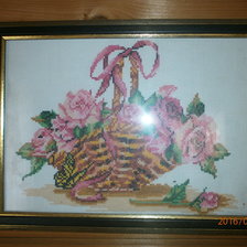 Работа «Корзина роз»