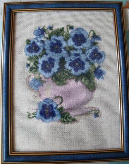 Работа «Букетик фиалок»