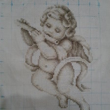 Работа «Ангелочек с флейтой»