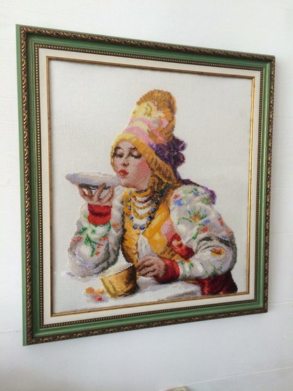 Работа «"Боярыня"  бисером»