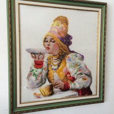 Работа «"Боярыня"  бисером»