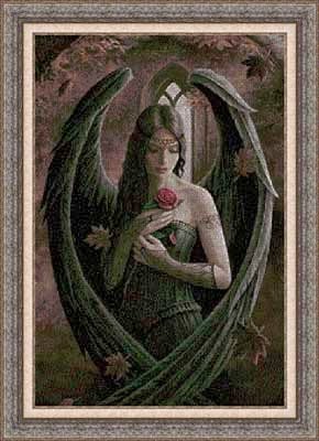 Работа «angel negro y rosa»