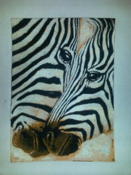 Работа «всем привет. Эта парочка зебр с сайта "Вышивай.ру".»