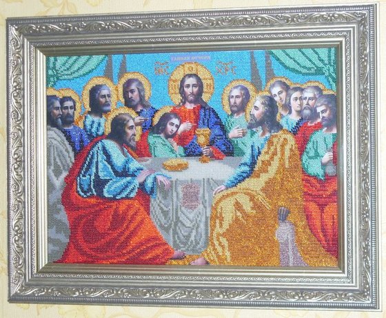 Работа «Тайная вечеря (бисер)»