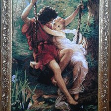 Работа «"На качелях" в раме.»