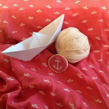 Работа «Брошь "Якорек"»