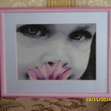 Работа «Малыш с цветком.»