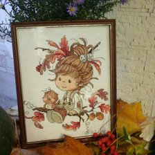 Работа «Осенняя девочка.»