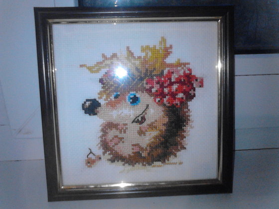 Работа «осенний ежик»