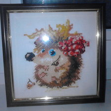 Работа «осенний ежик»