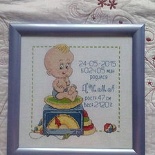 Работа «Метрика. Подарок подруге.»