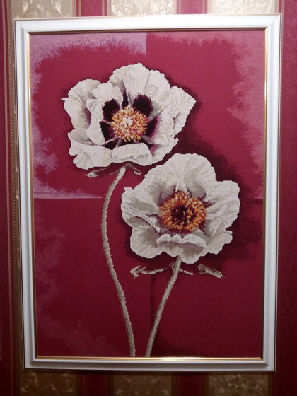 Работа «Белые маки»