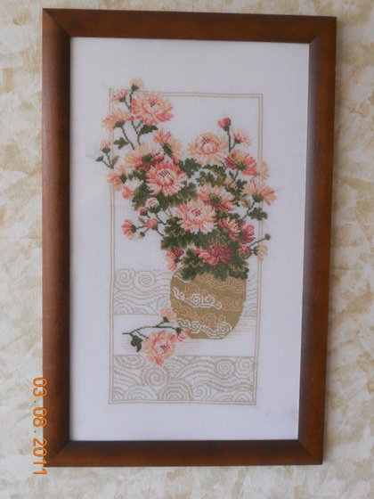 Работа «Хризантемы»