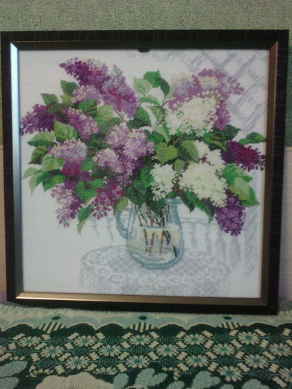 Работа «Сирень в кувшине»