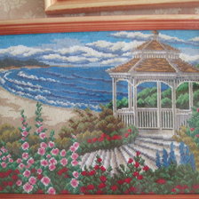 Работа «беседка у моря»
