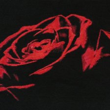 Работа «Роза на черном»