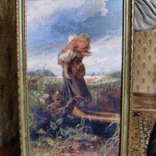 Работа «Картина «Дети  бегущие от  грозы»»