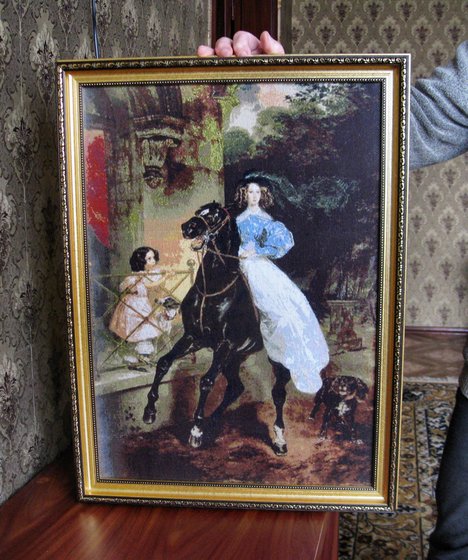 Работа «Картина «Всадница»»