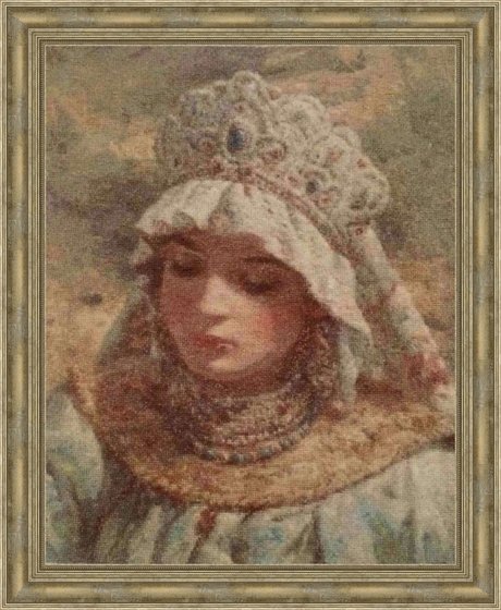 Работа «Девушка в кокошнике»