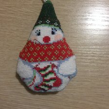 Работа «Снеговик на елку»