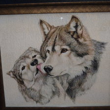 Работа «Поцелуй волков»