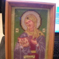 Работа «икона бисером»