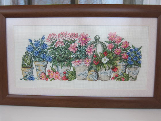 Работа «цветы в горшках»