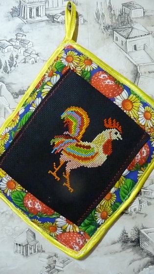 Работа «символ года на прихватке»