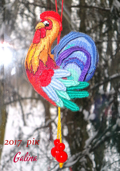 Работа «Ёлочная игрушка. Петушок»