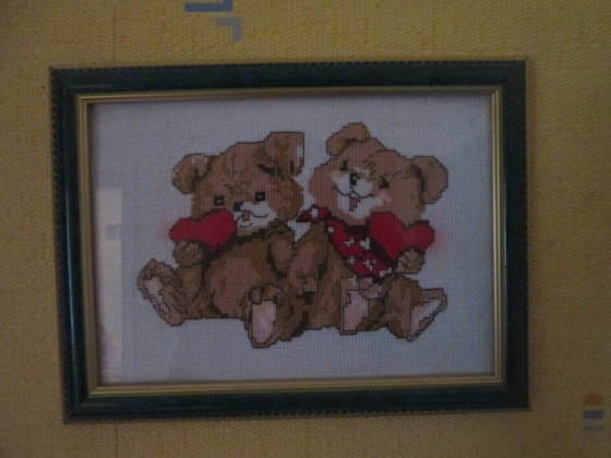 Работа «Влюбленные мишки»