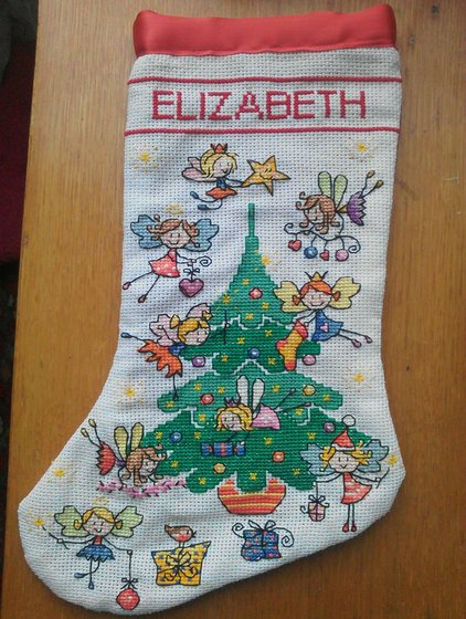 Работа «Новогодний сапожек»