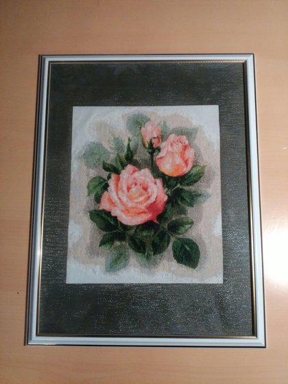 Работа «Нежные розы»