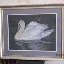 Работа «Лебедь на пруду»