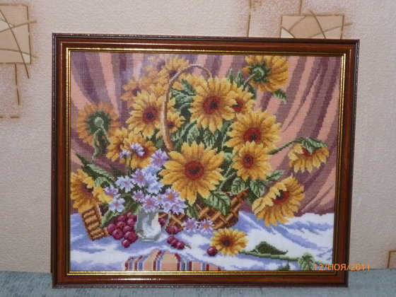 Работа «Подсолнухи»