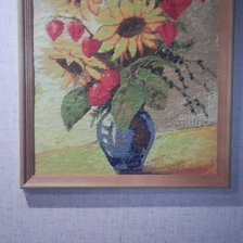 Работа «Букет подсолнухов»