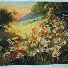 Работа «Ромашки и маки»