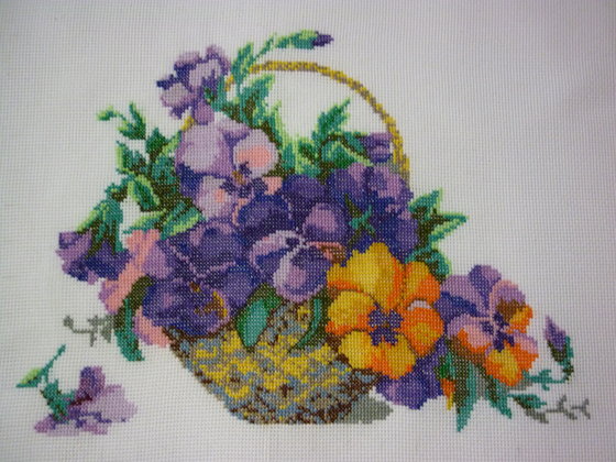 Работа «Анютины глазки»