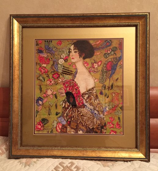 Работа «Климт. Дама с веером.»